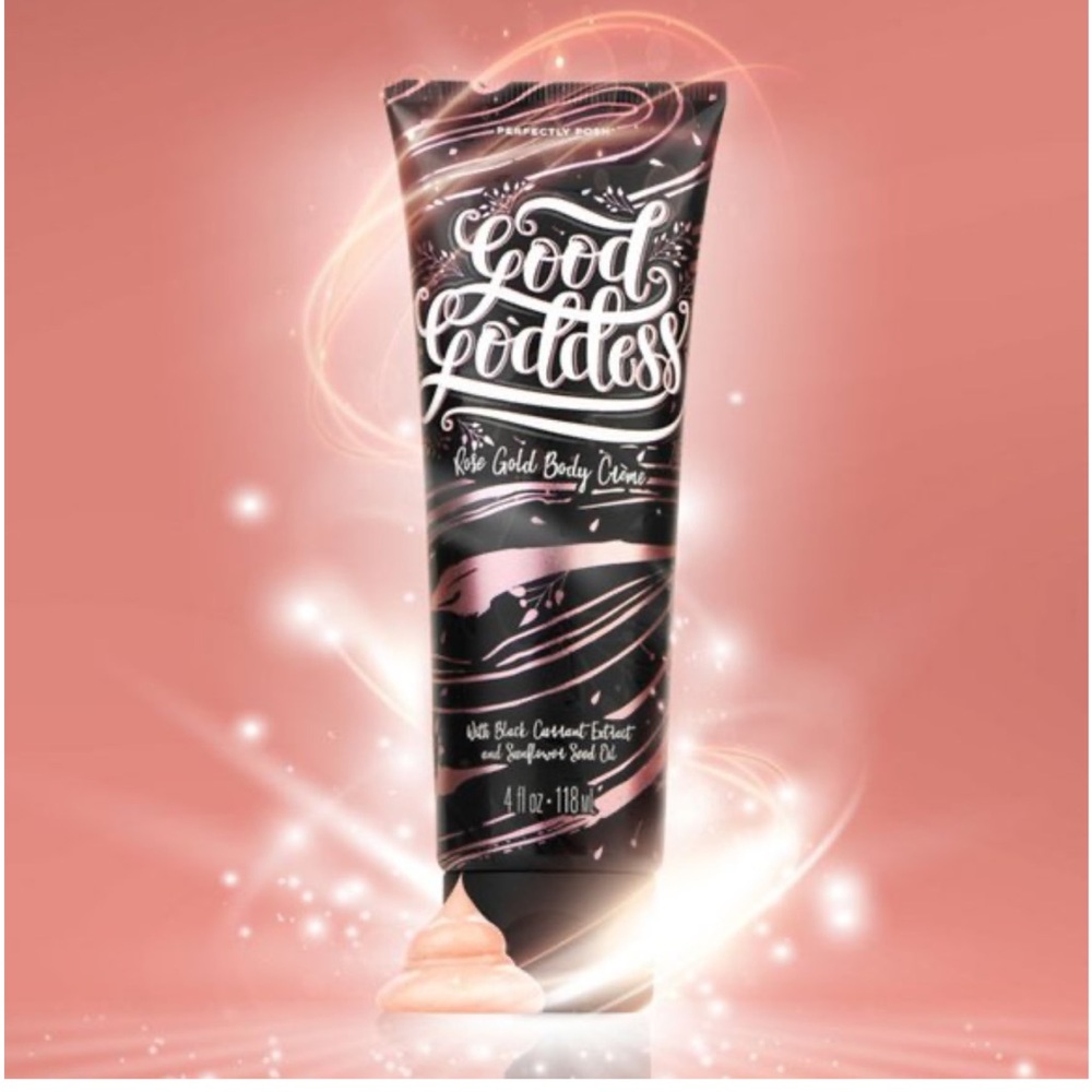 ❣️SALE❣️~~$10~~Perfectly Posh~Good Goddess~Rose Gold Body Crème~New/Sealed - Picture 1 of 8